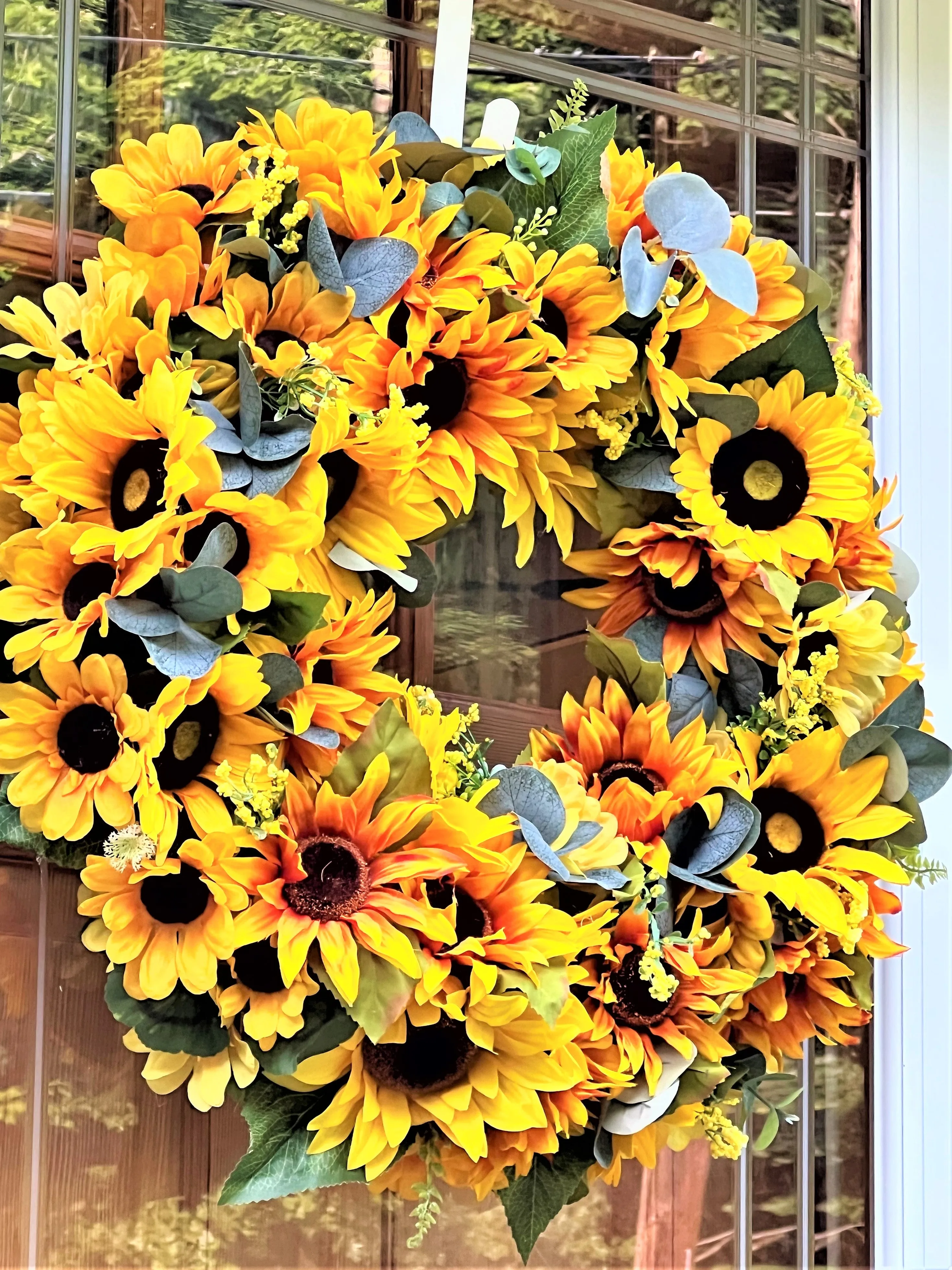 Sunflower Wreath 25 Inches Diameter