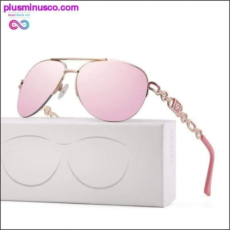 Sunglasses women Polarized uv 400 oculos Pink Pilot Mirror