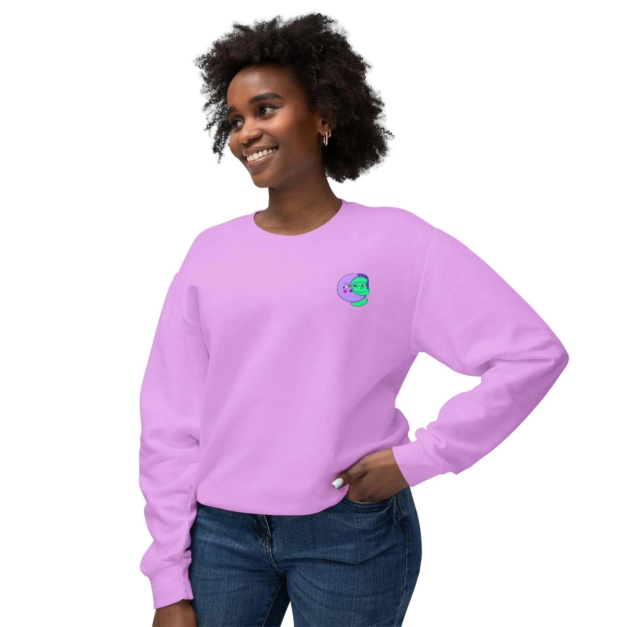 Sweet Pea Unisex Lightweight Crewneck Sweatshirt