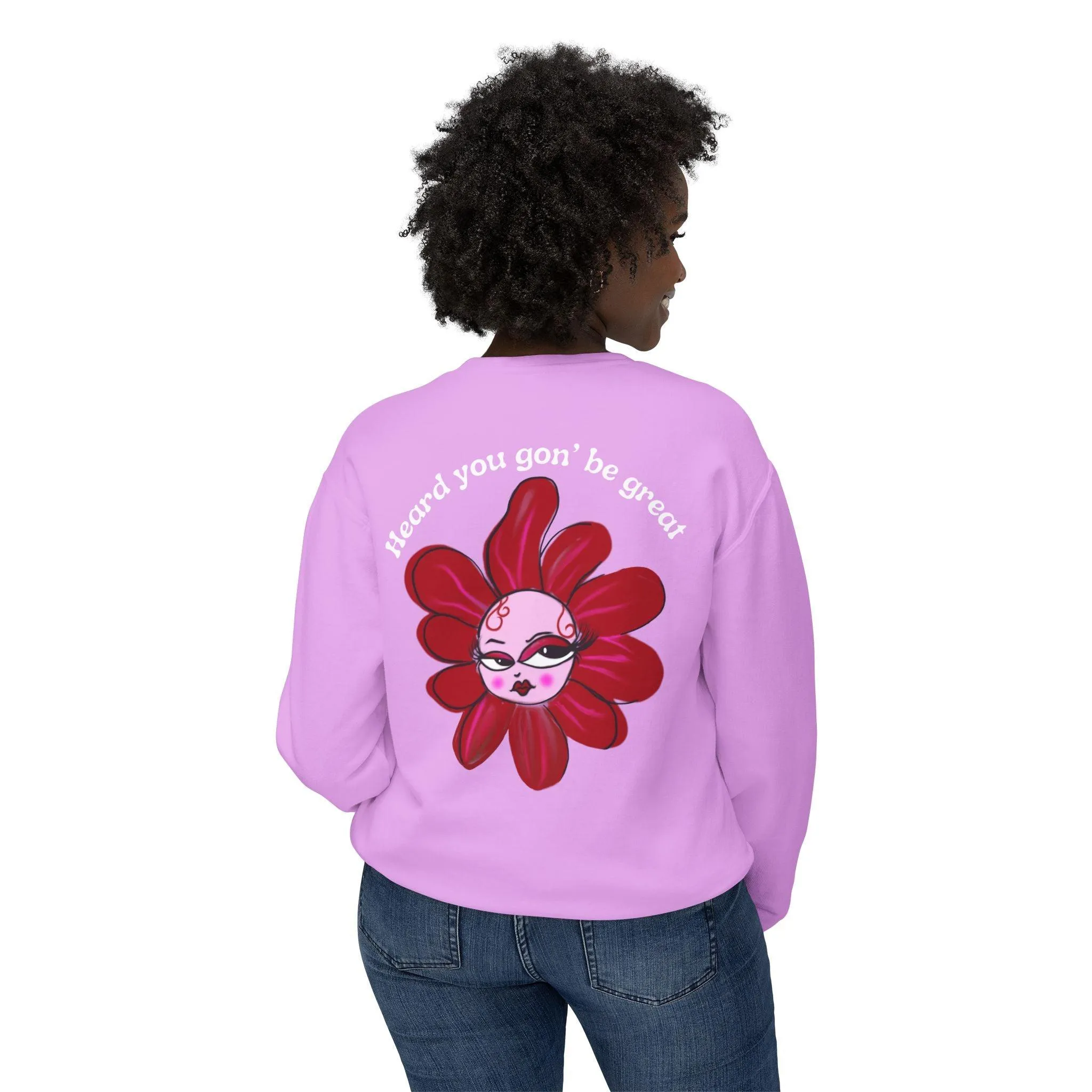 Sweet Pea Unisex Lightweight Crewneck Sweatshirt