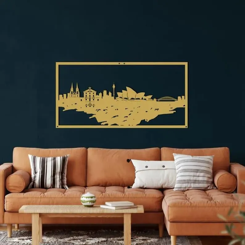 Sydney Skyline Metal Wall Art