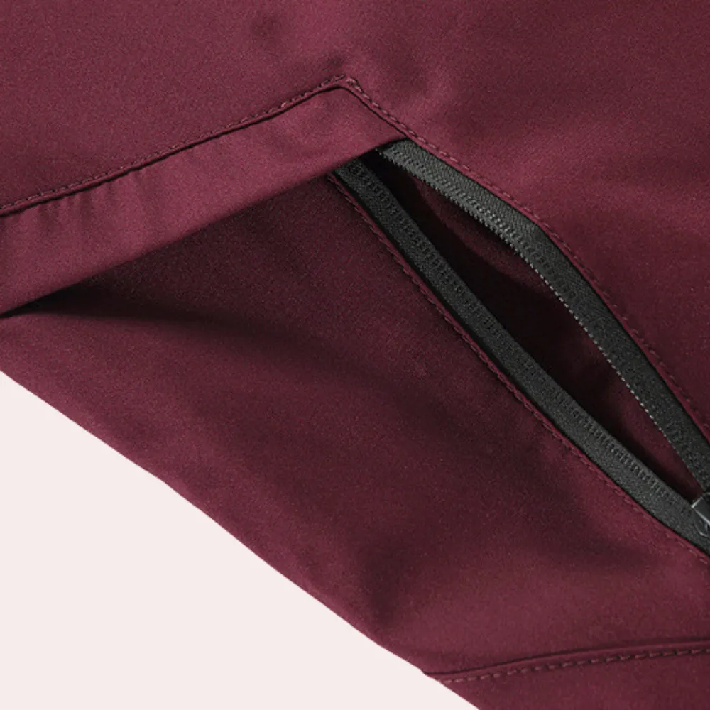 Tailored Men's Wind Jacket with Stand-Up Collar