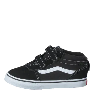 Td Ward Mid V (suede/canvas)black/white
