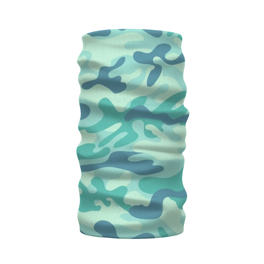 Teal Green Baja Camo Neck Warmer Morf Scarf