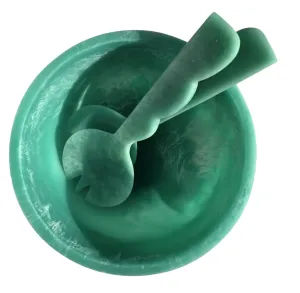 Teal Resin Serving Set