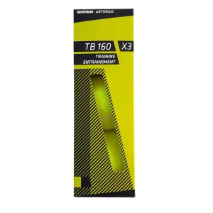 Tennis Ball TB160 3-Pack - Yellow