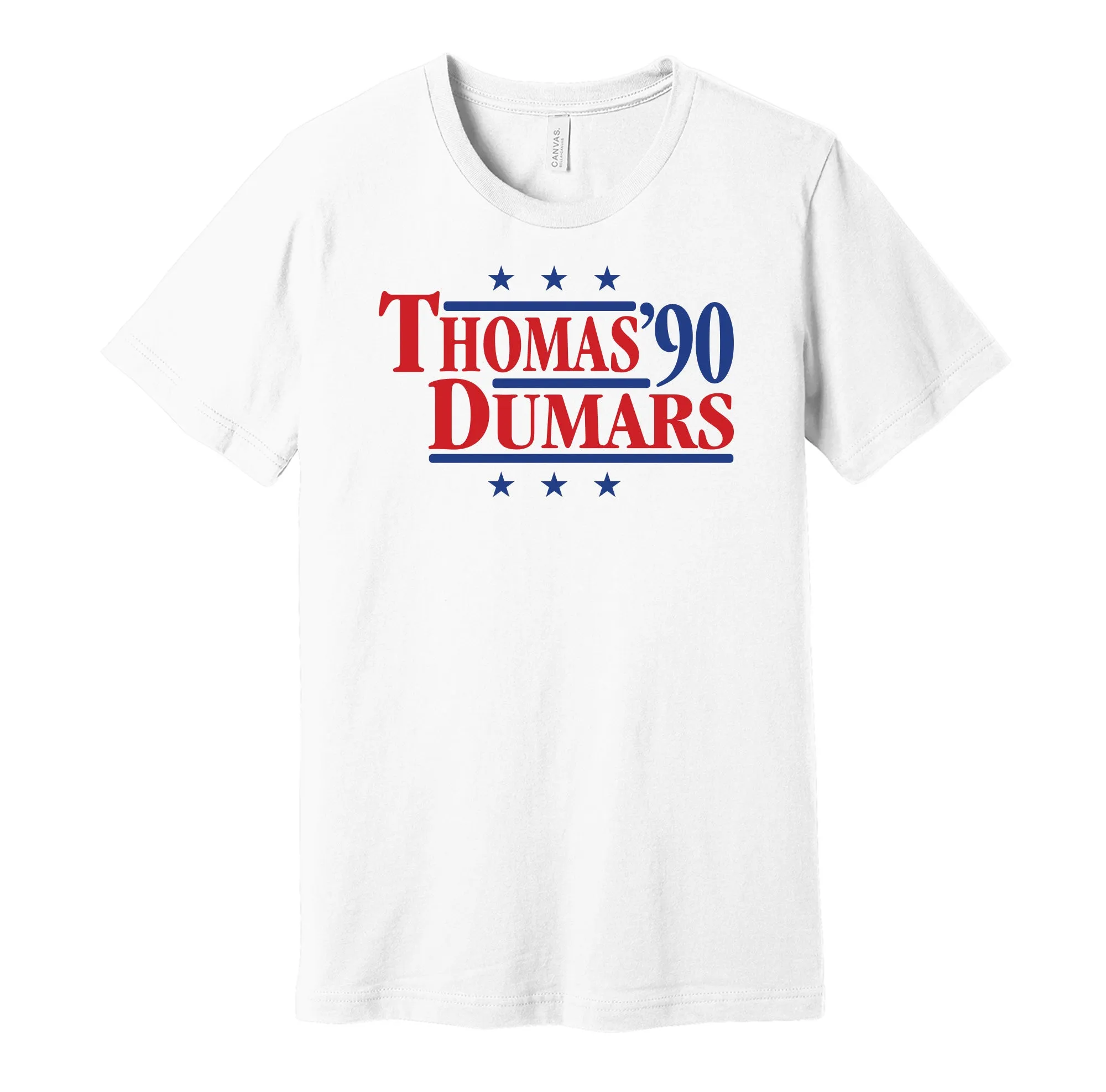Thomas & Dumars '90 - Detroit Basketball Legends Political Campaign Parody T-Shirt - Hyper Than Hype Shirts