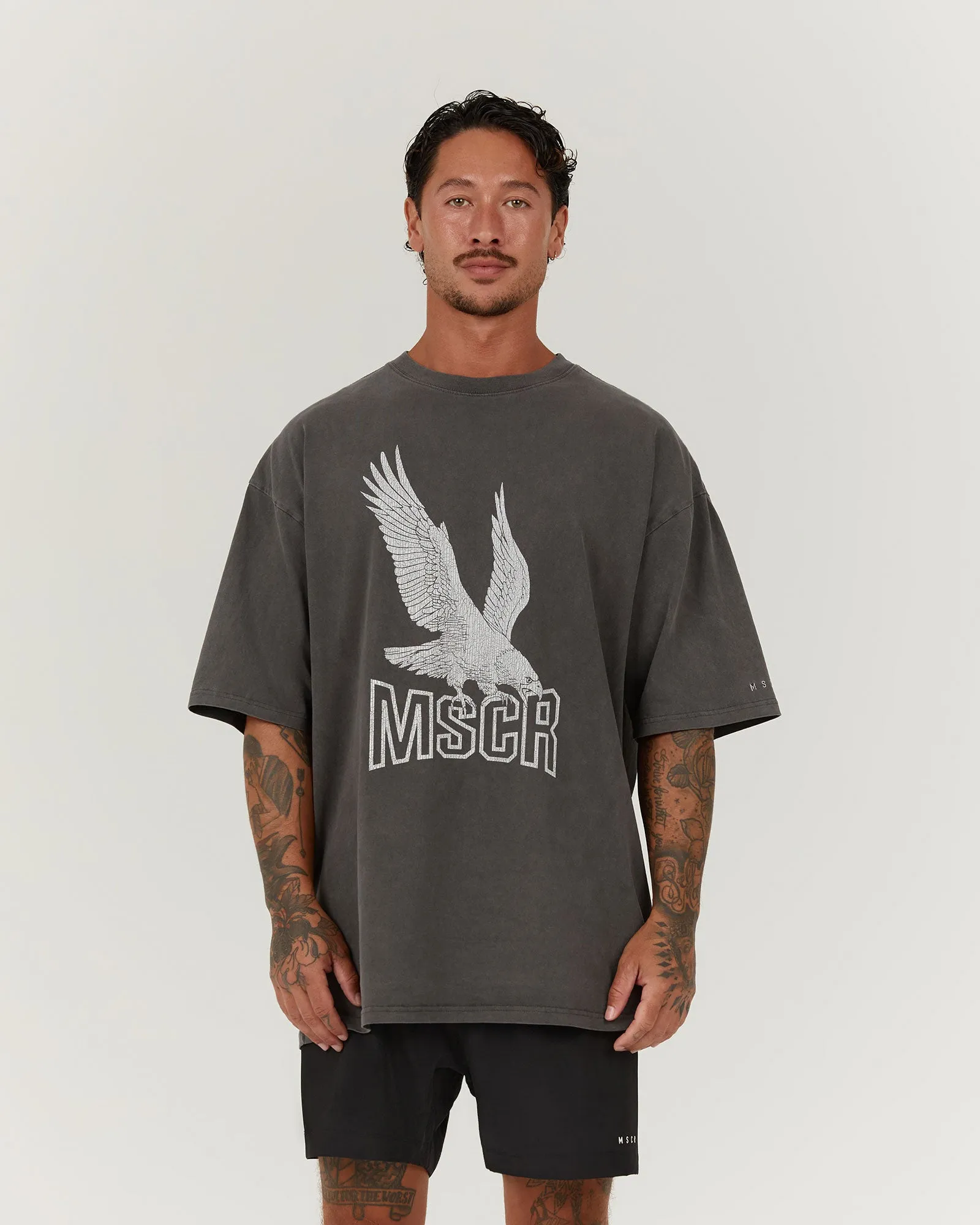 TIMELESS EAGLE TEE - FADED ONYX
