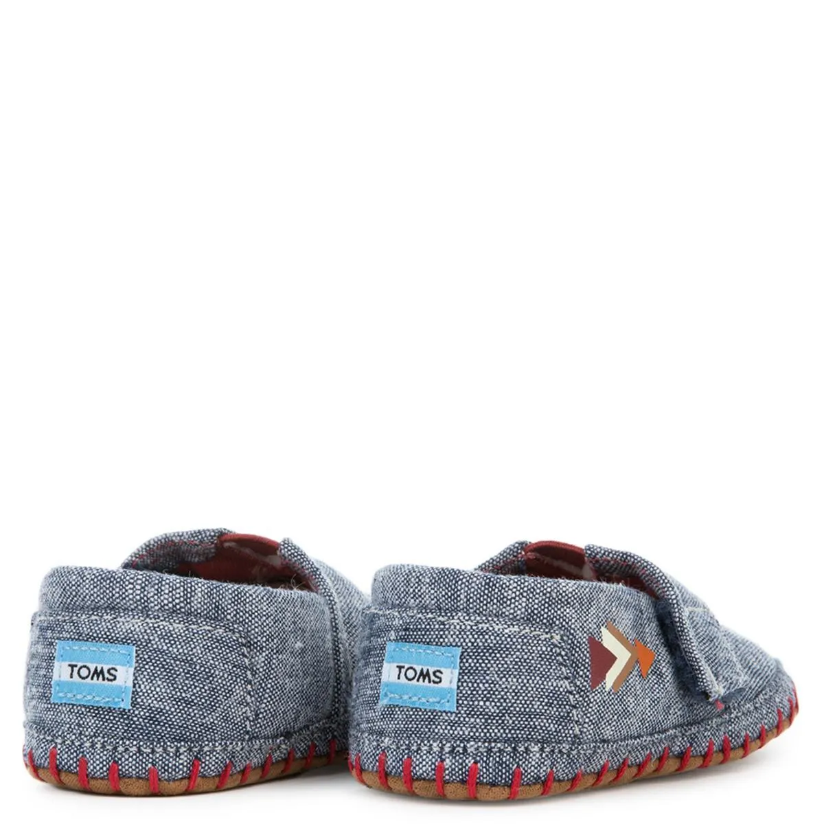 Tiny Toms Crib Alpargata Navy Chambray Fox Flat
