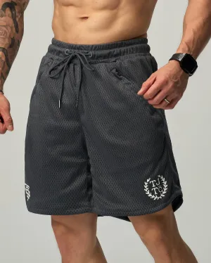 TJTC™ Flock Badge D-Mesh V2 Shorts