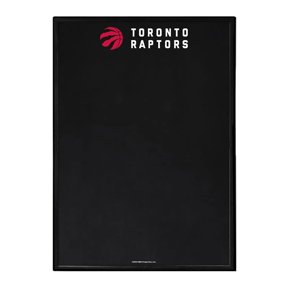 Toronto Raptors: Framed Chalkboard