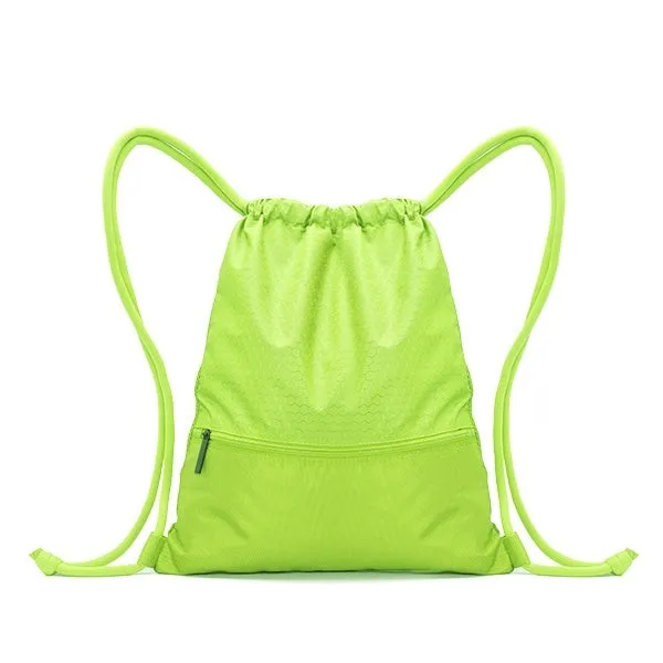 Travel Drawstring Storage Bag Waterproof Lightweight Swimming Gym Yoga School Backpack