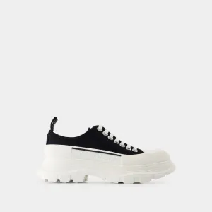 Tread  Slick Sneakers - Alexander McQueen - Canvas - Black/White