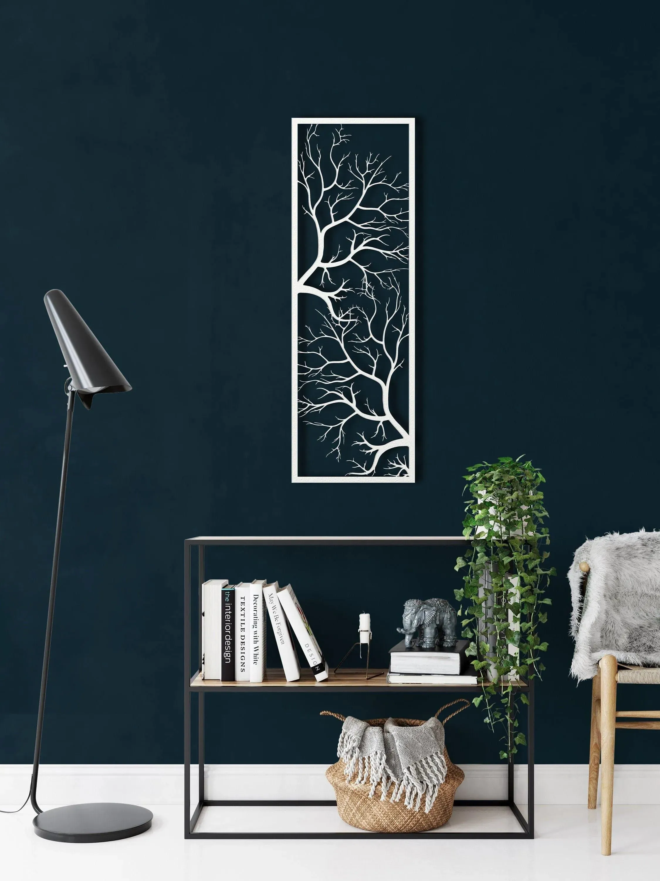 Tree Branch Metal Wall Hanging Decor