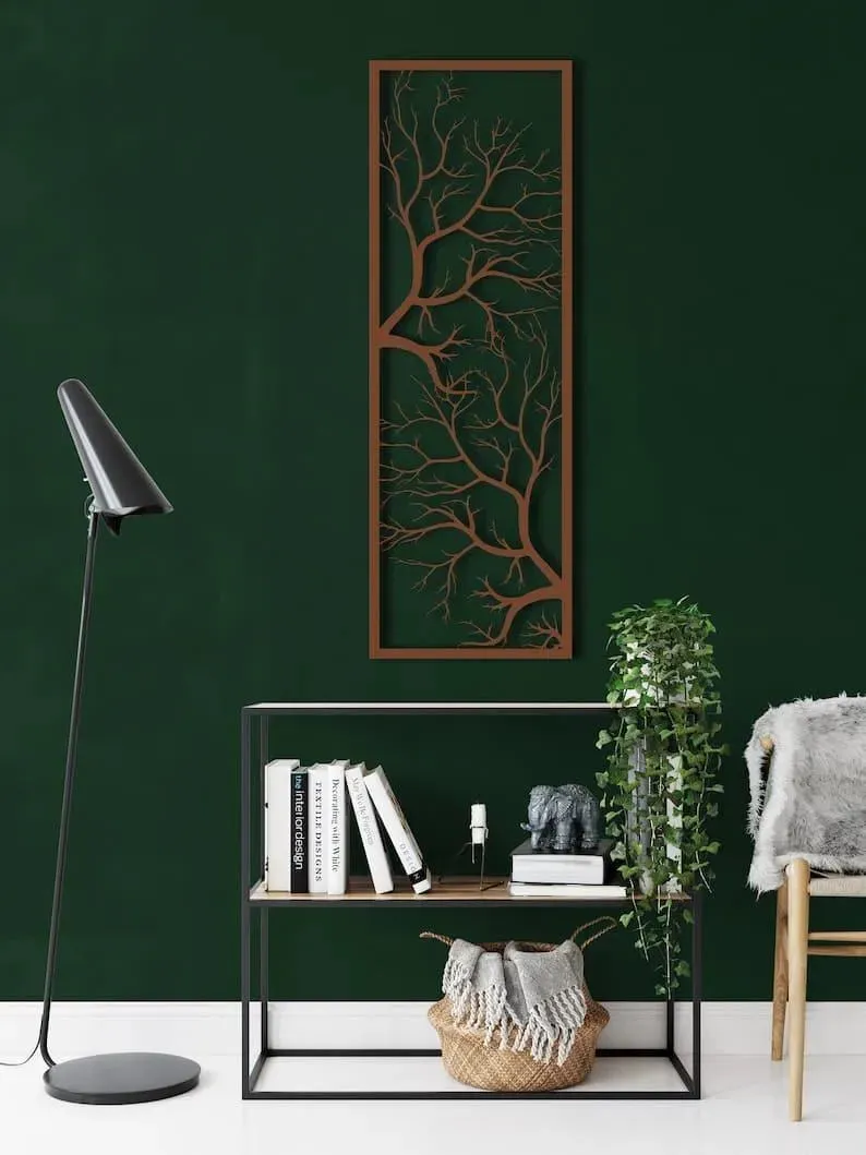 Tree Branch Metal Wall Hanging Decor