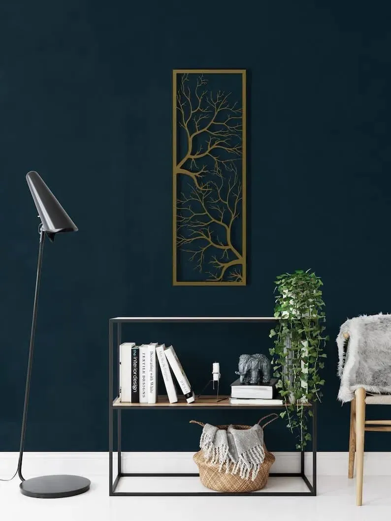 Tree Branch Metal Wall Hanging Decor