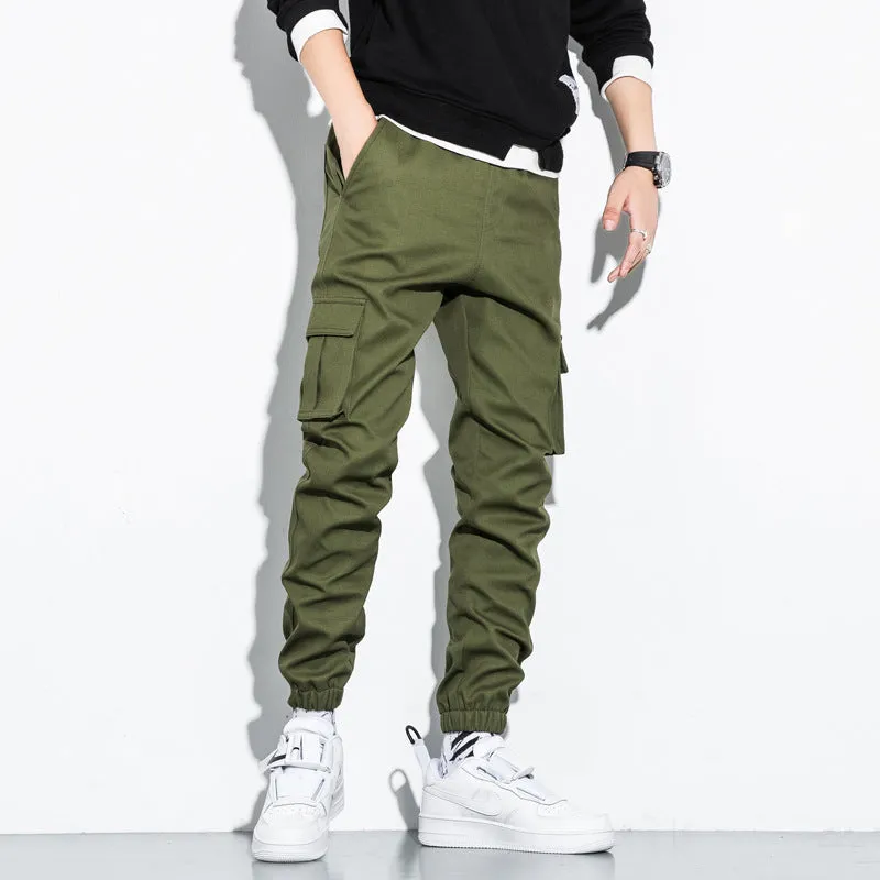 Trendy multi-pocket pants-D412 | Inspanda