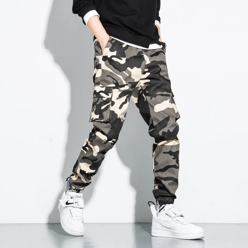 Trendy multi-pocket pants-D412 | Inspanda
