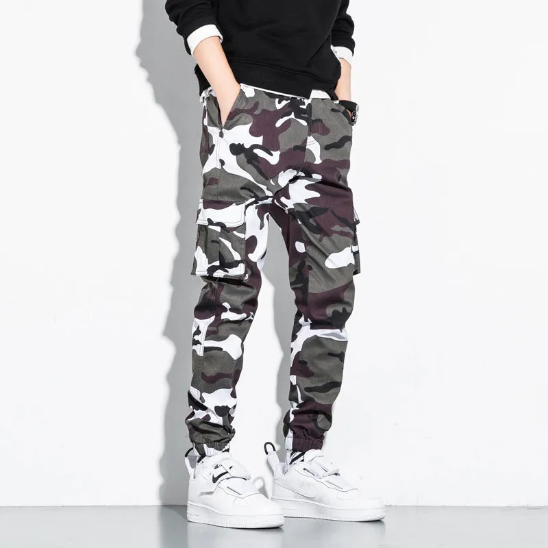 Trendy multi-pocket pants-D412 | Inspanda