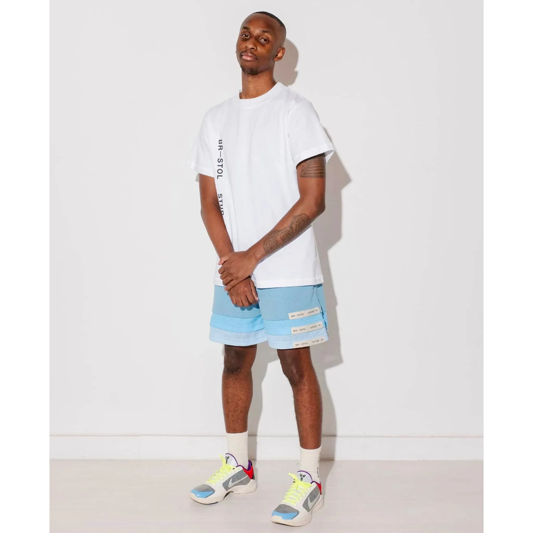 Triple Hem Shorts (Gradient Blue)