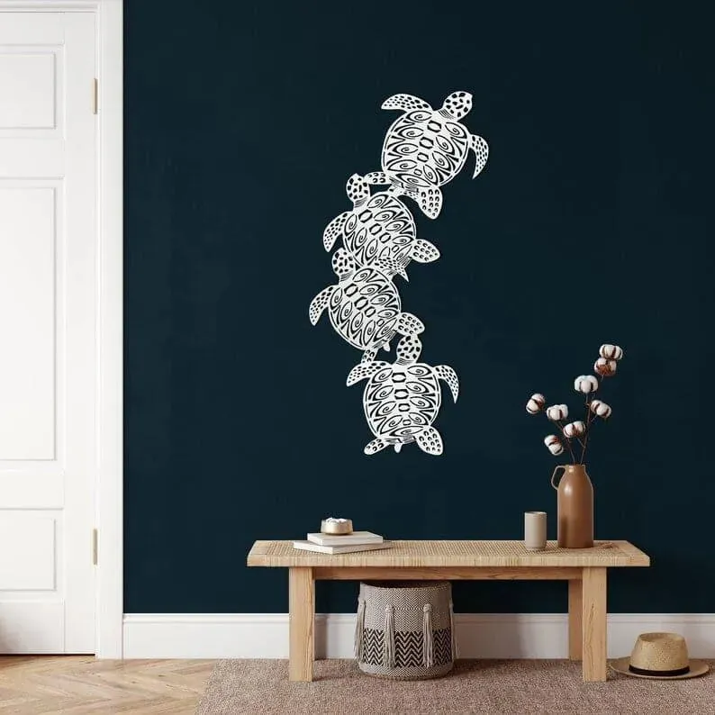 Turtle Metal Wall Decor