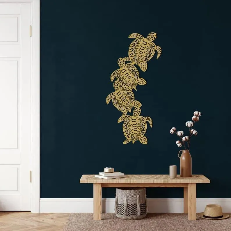Turtle Metal Wall Decor