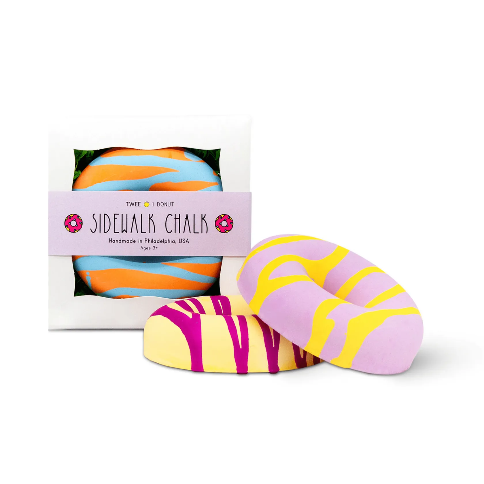 TWEE Handmade Sidewalk Chalk - Drizzle Donut