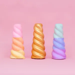 TWEE Handmade Sidewalk Chalk - Rainbow Unicorn Horn