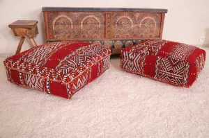 Two Fabulous Poufs for home berber decor
