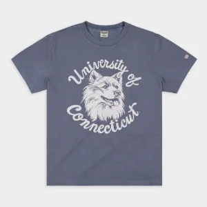 UConn Retro Husky Logo Vintage Heavyweight Tee