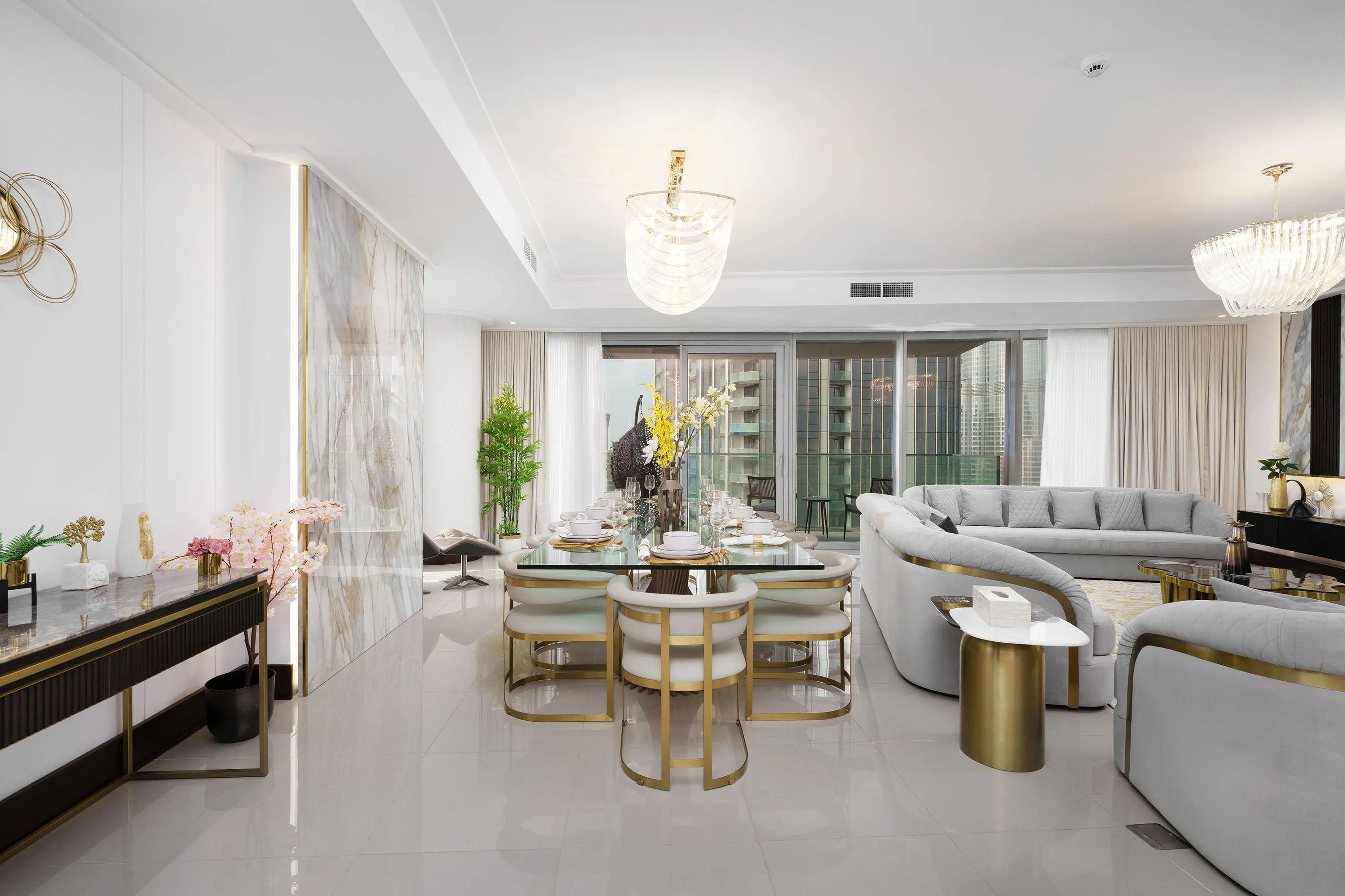 Ultra Chic High-Floor Apt w/ Direct Burj Khalifa & Fountains Views