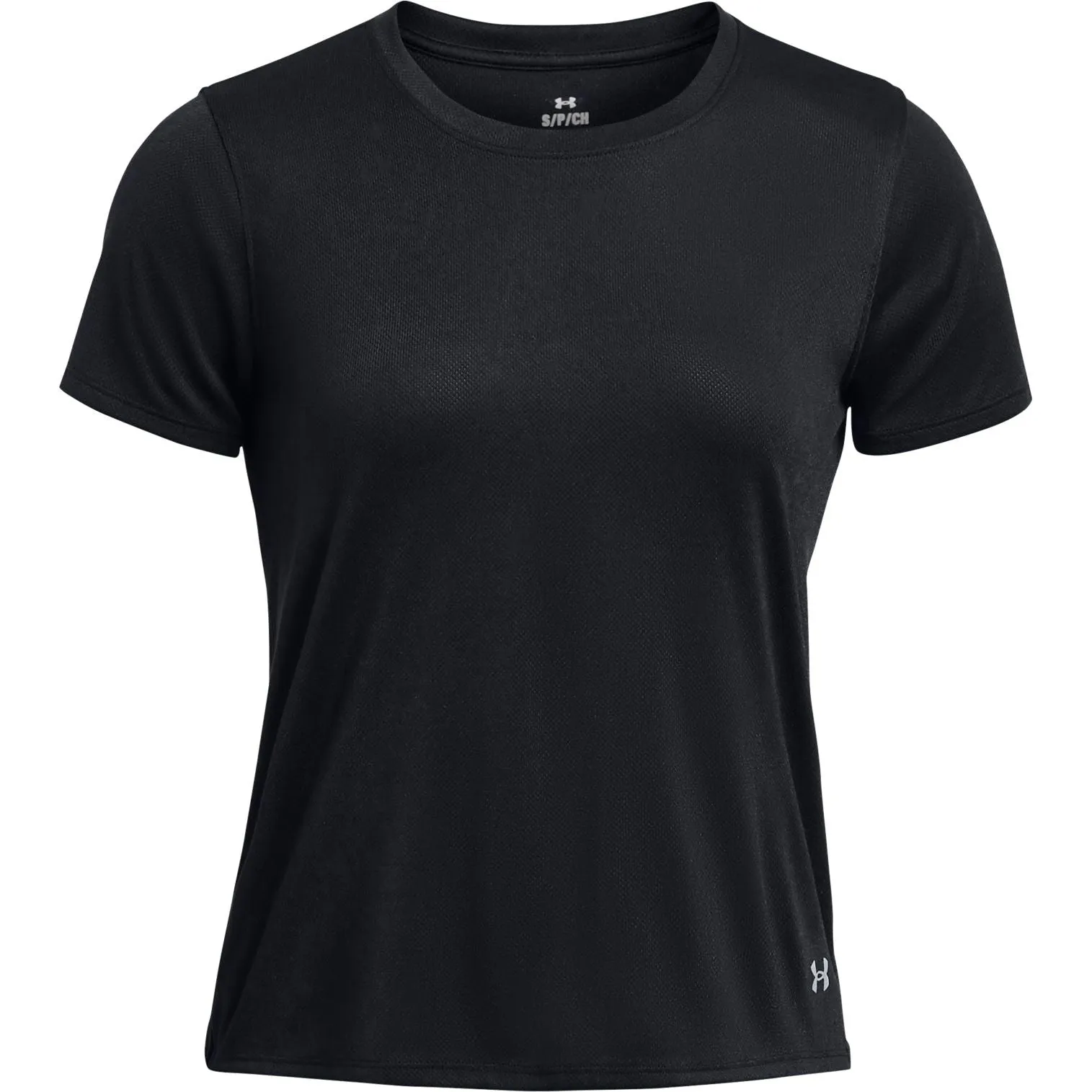 Under Armour Launch Splatter Short Sleeve Womens Running Top - Black