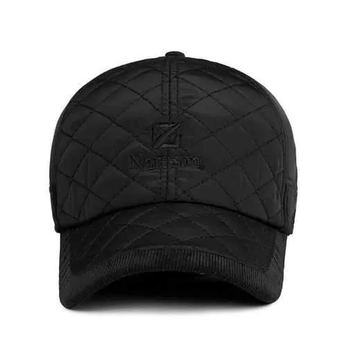 Unisex Men Women Corduroy Earflap Ear Muffs Baseball Cap Adjustable Blank Golf Outdoor Hat