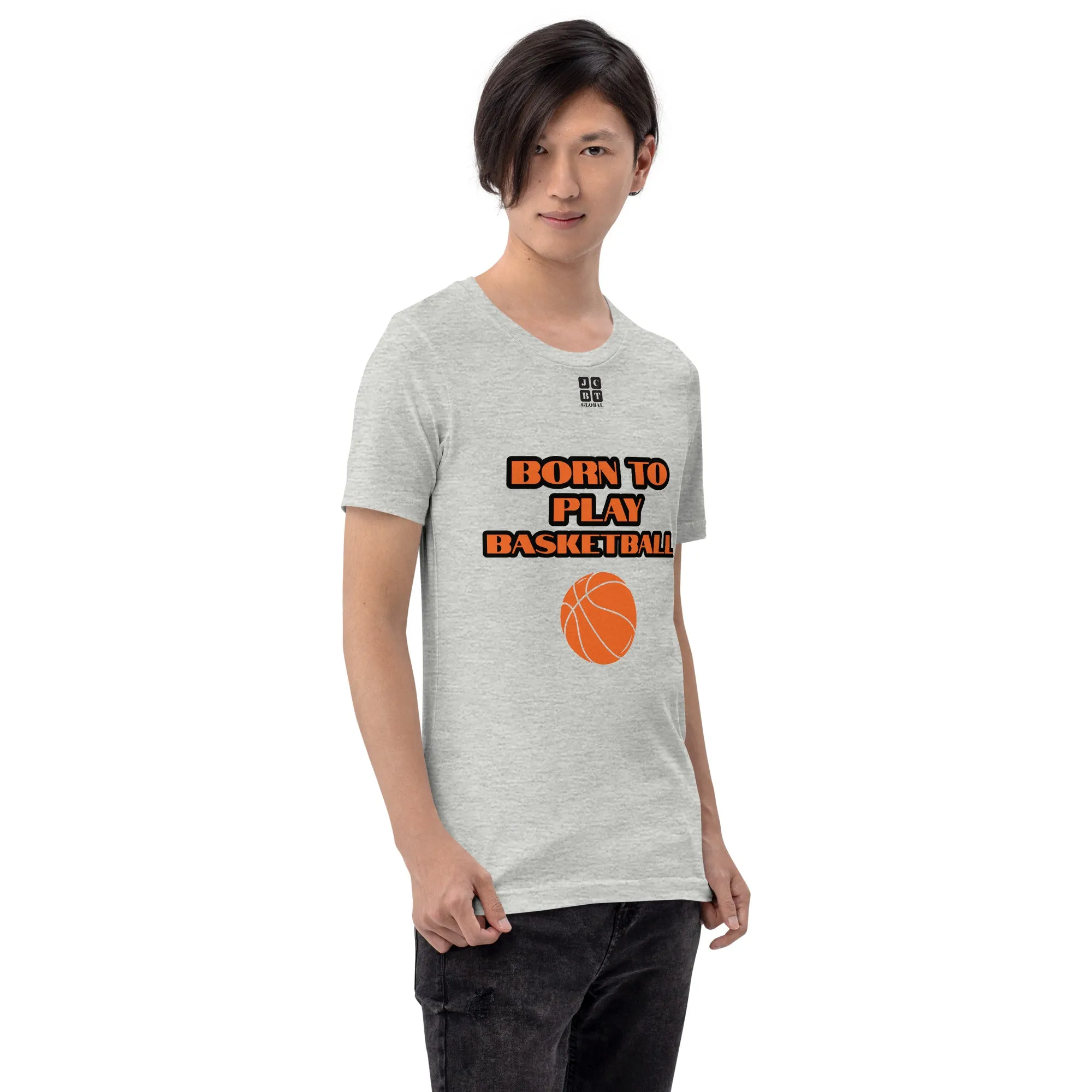 Unisex t-shirt "10101-0031 Born To Play Basketball (Black Logo)"