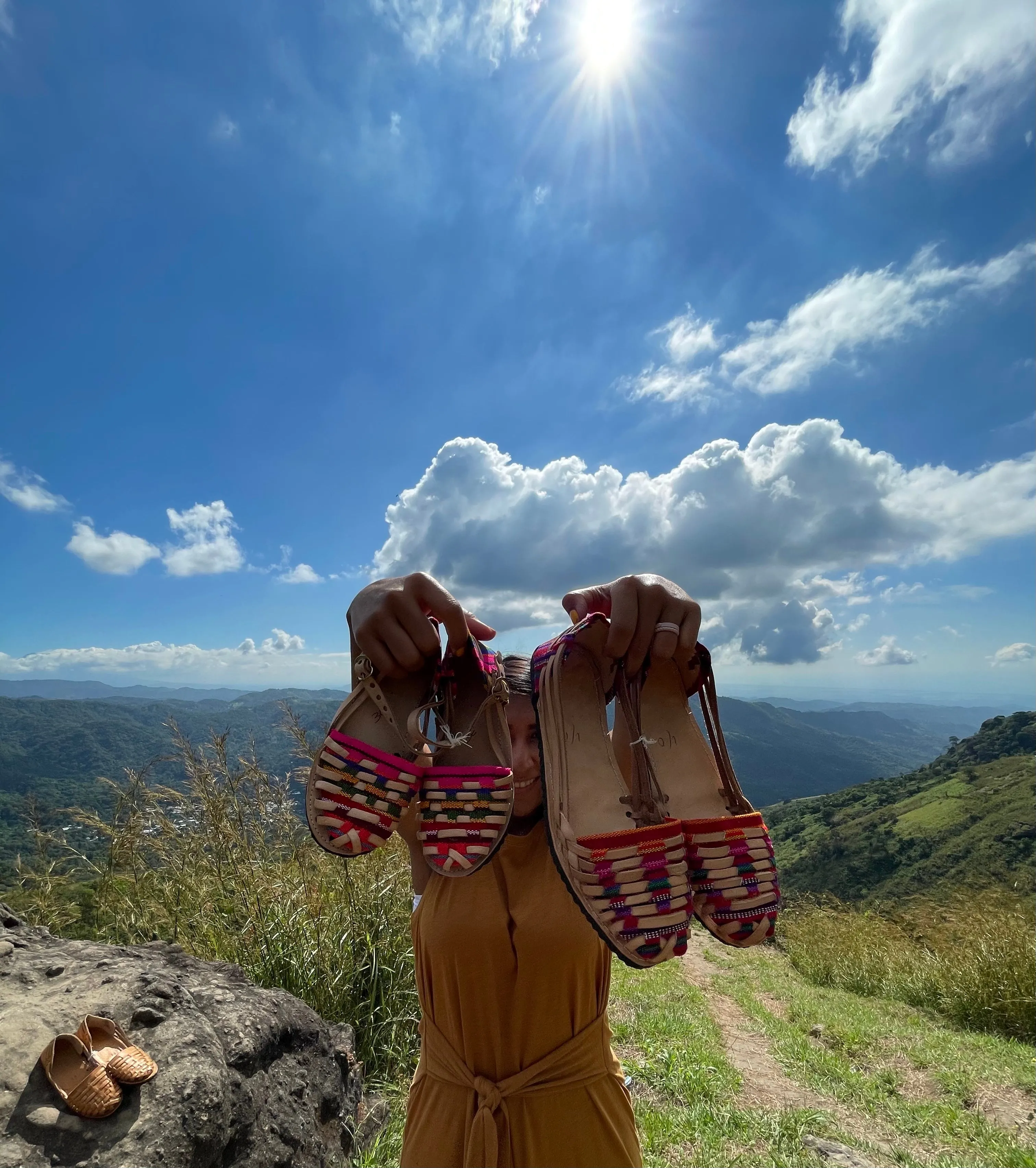 US 10.5/11 WIDE FIT-Handmade Colorful Leather Huarachas-  CLICK FOR MORE STYLES