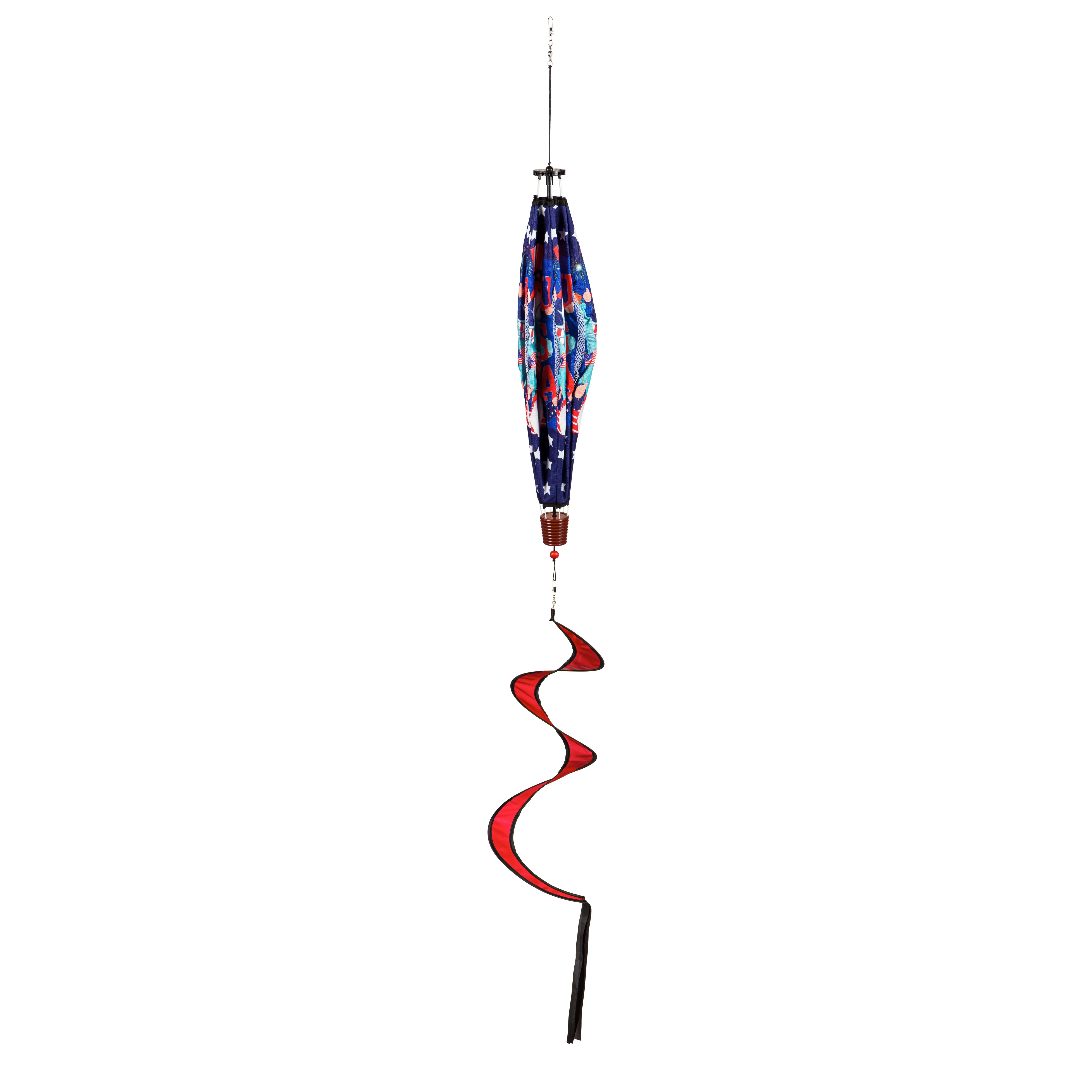 USA Gnomes Burlap Balloon Spinner,45bb416