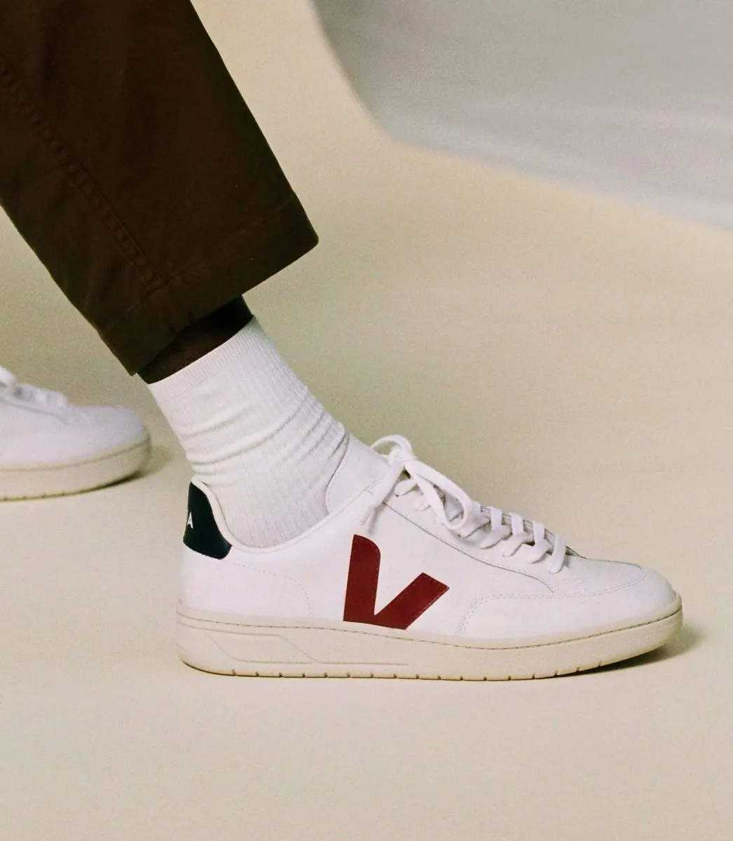 V-12 Leather - White/Marsala/Nautico