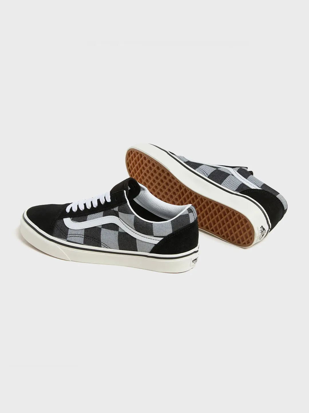 Vans Old Skool Sneakers | Mono Checkerboard Black