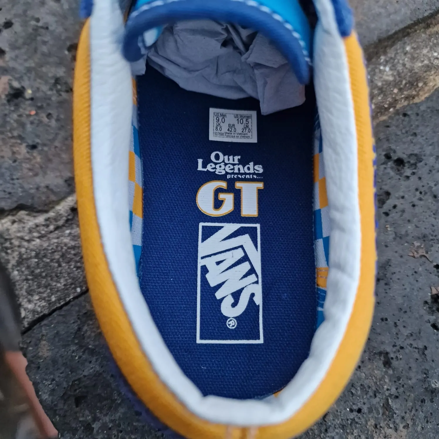 Vans x Our Legends GT Style 36 Shoes Blue / Yellow