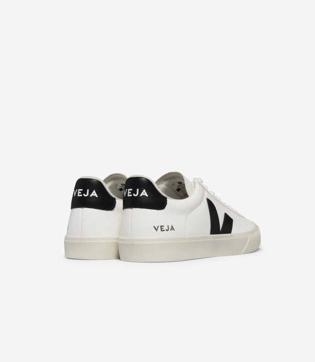 VEJA - Campo Chromefree Leather Sneaker - Extra White/Black