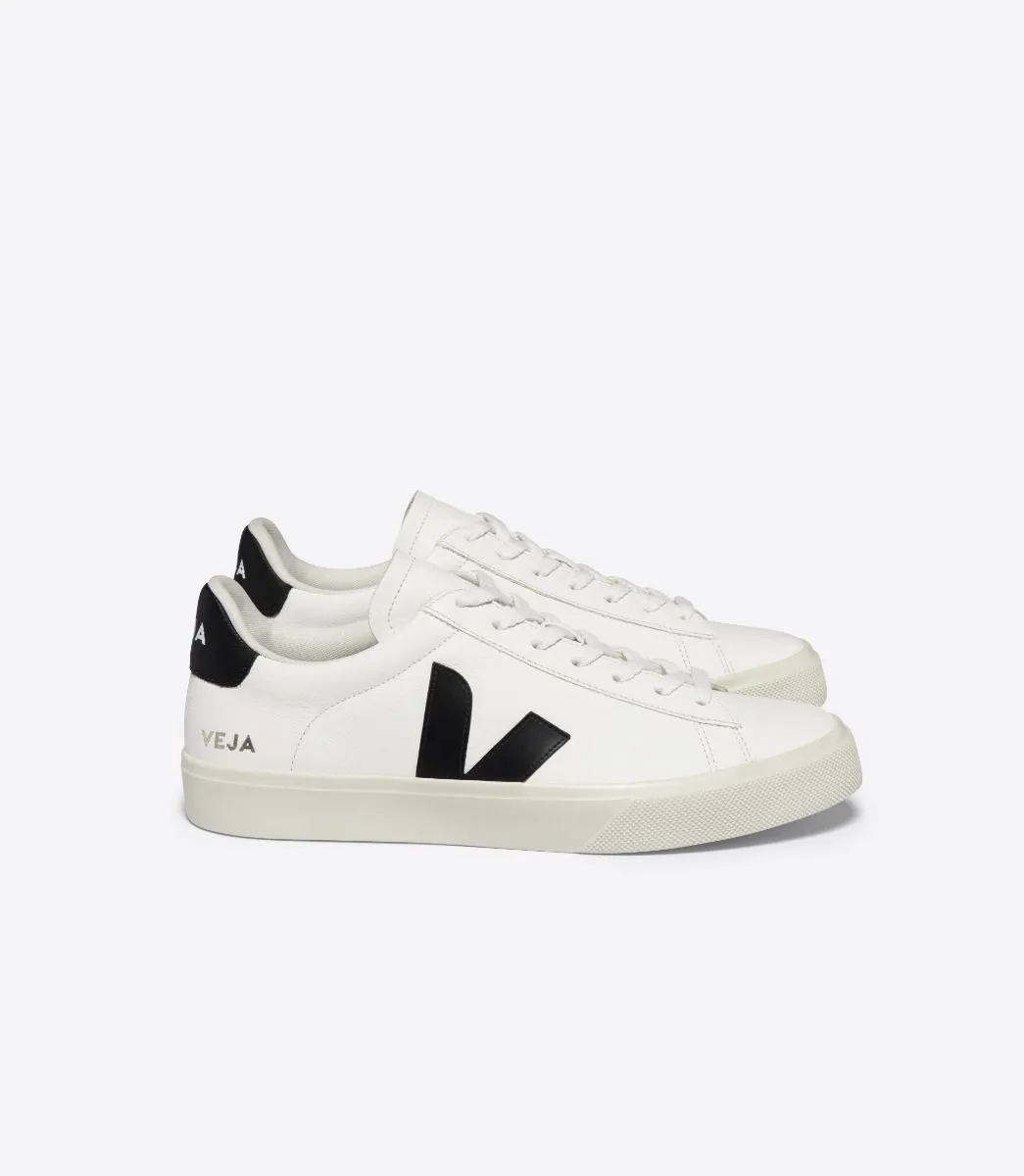 VEJA - Campo Chromefree Leather Sneaker - Extra White/Black