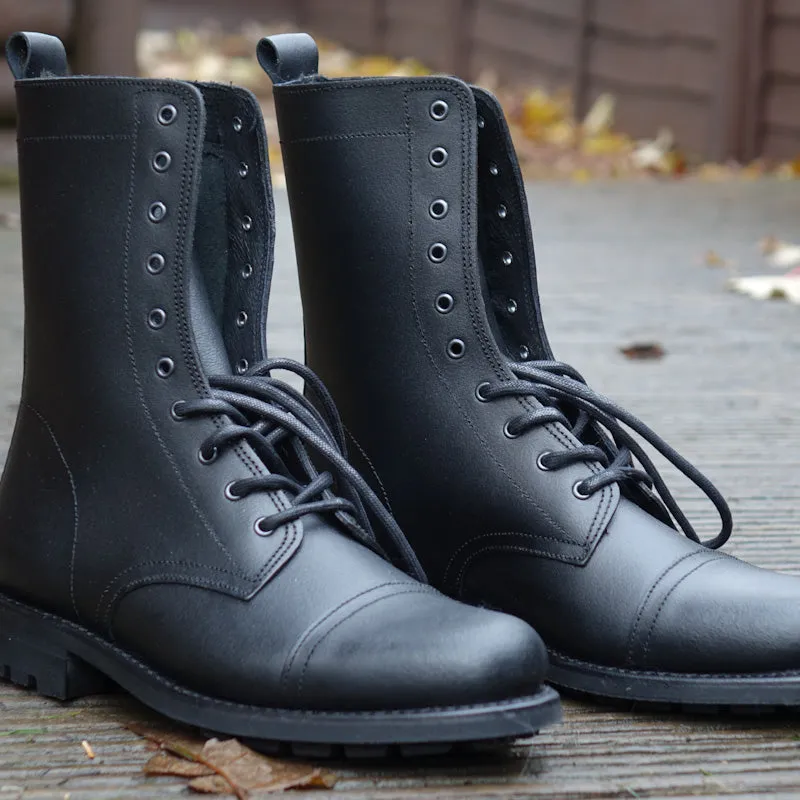 Vesuvius Ranger Leather Boots - Black