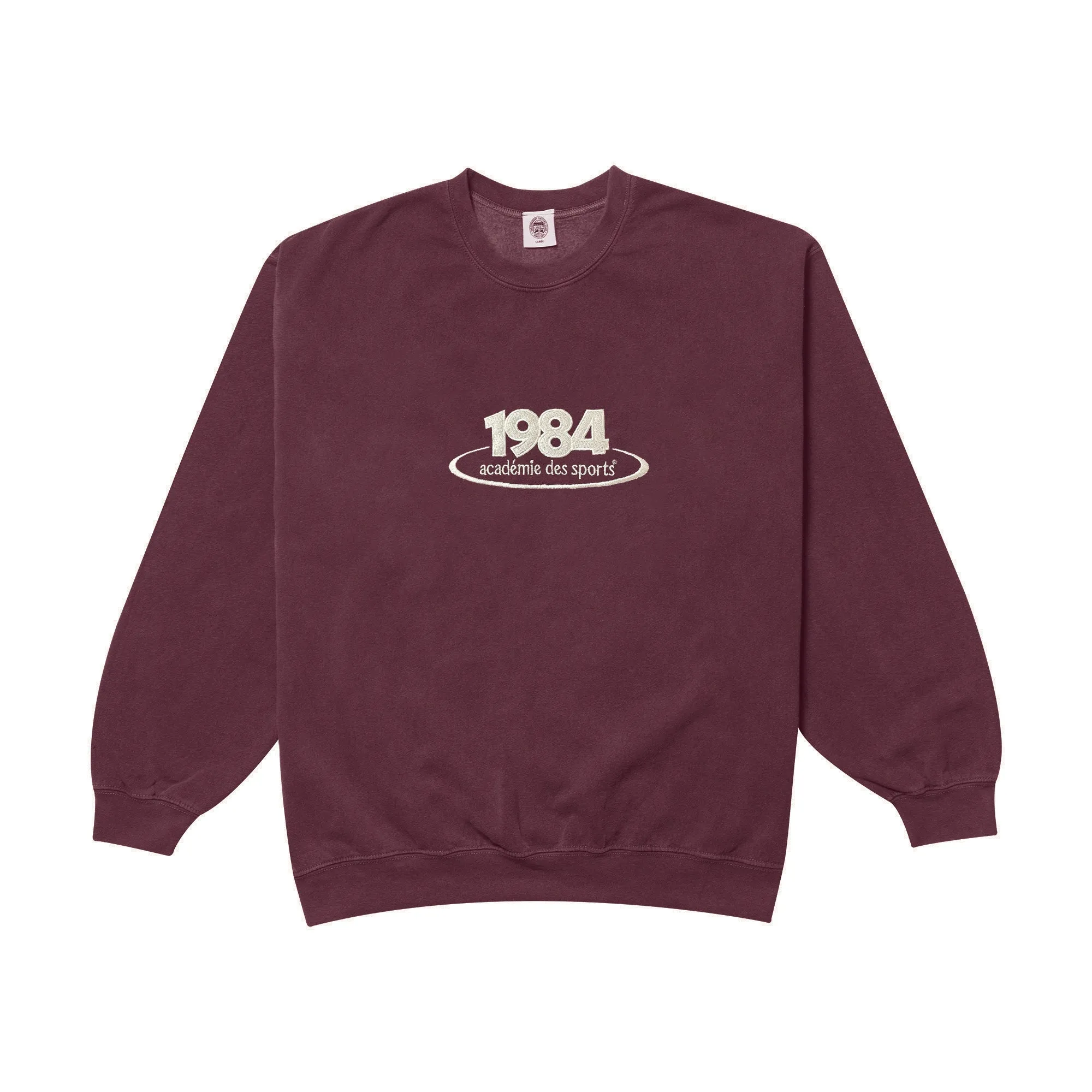 Vice 84 '1984 Disc' Embroidered Sweater - Vintage Washed Maroon