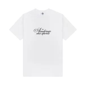 Vice 84 'Académie Des Sports Script' Tee - White