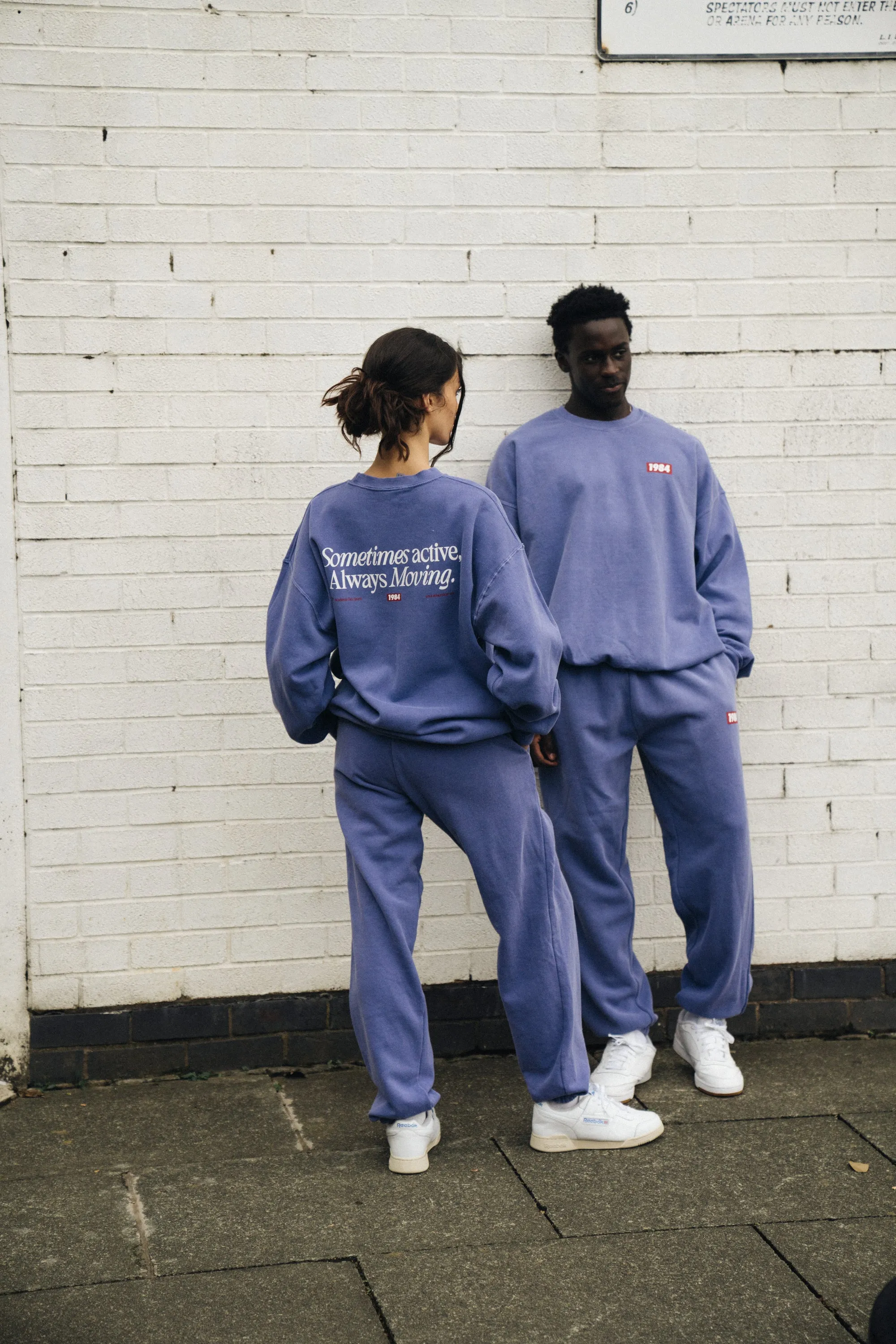 Vice 84 'Always Moving' Sweater & Jogger Set - Vintage Washed Violet