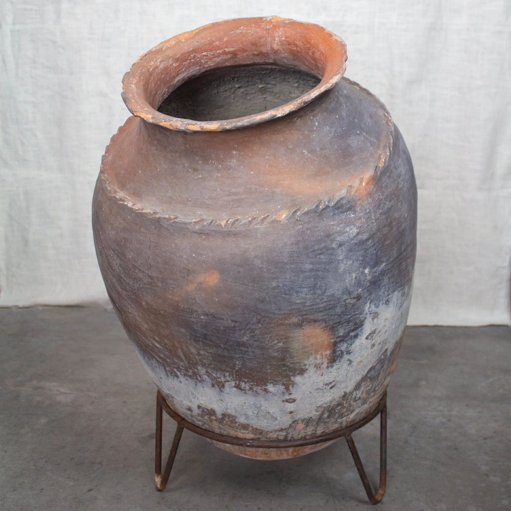 Vintage Oaxacan Distillery Pot, Large Terracotta Planter