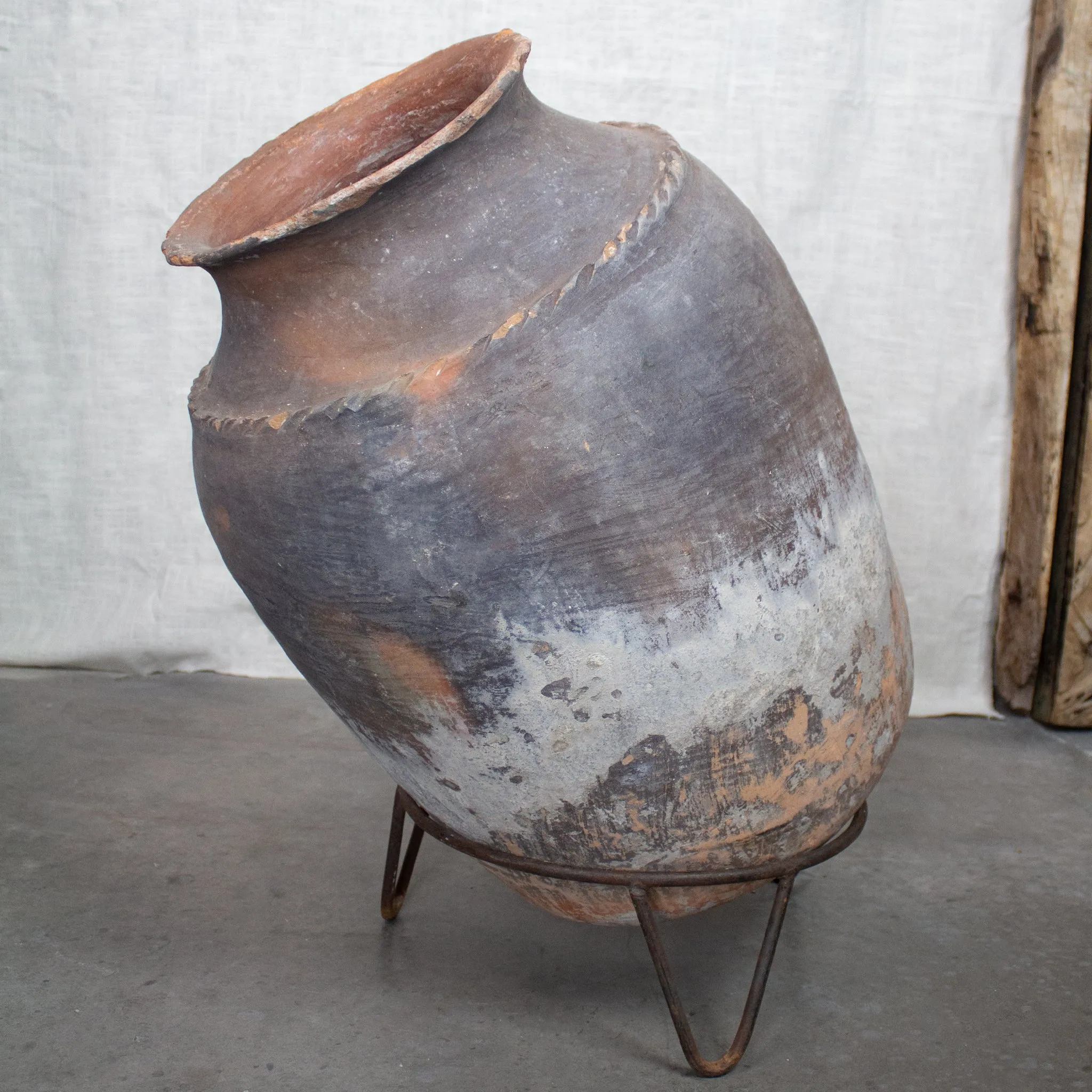 Vintage Oaxacan Distillery Pot, Large Terracotta Planter