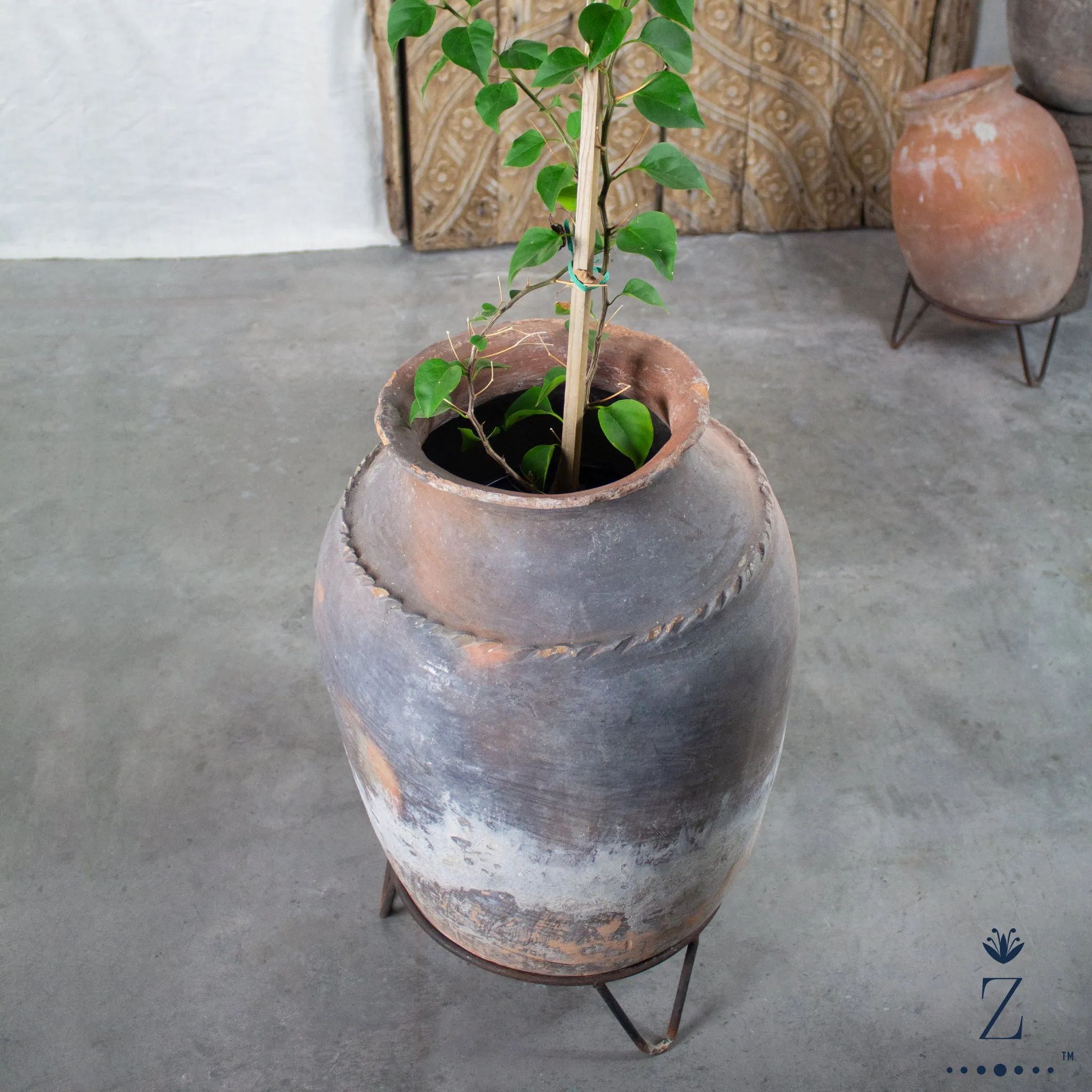 Vintage Oaxacan Distillery Pot, Large Terracotta Planter