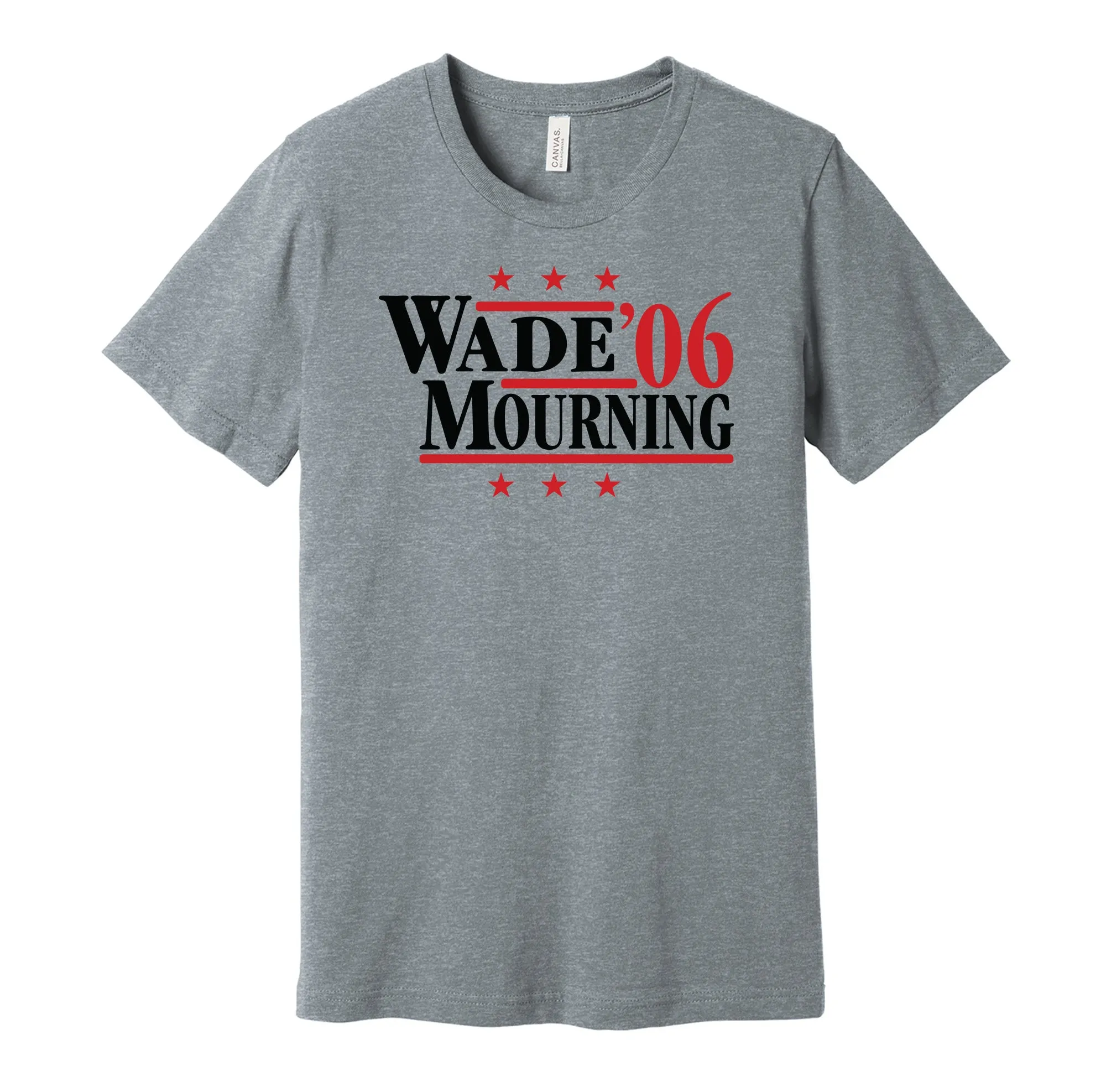 Wade & Mourning '06 - Miami Basketball Legends Political Campaign Parody T-Shirt - Hyper Than Hype Shirts