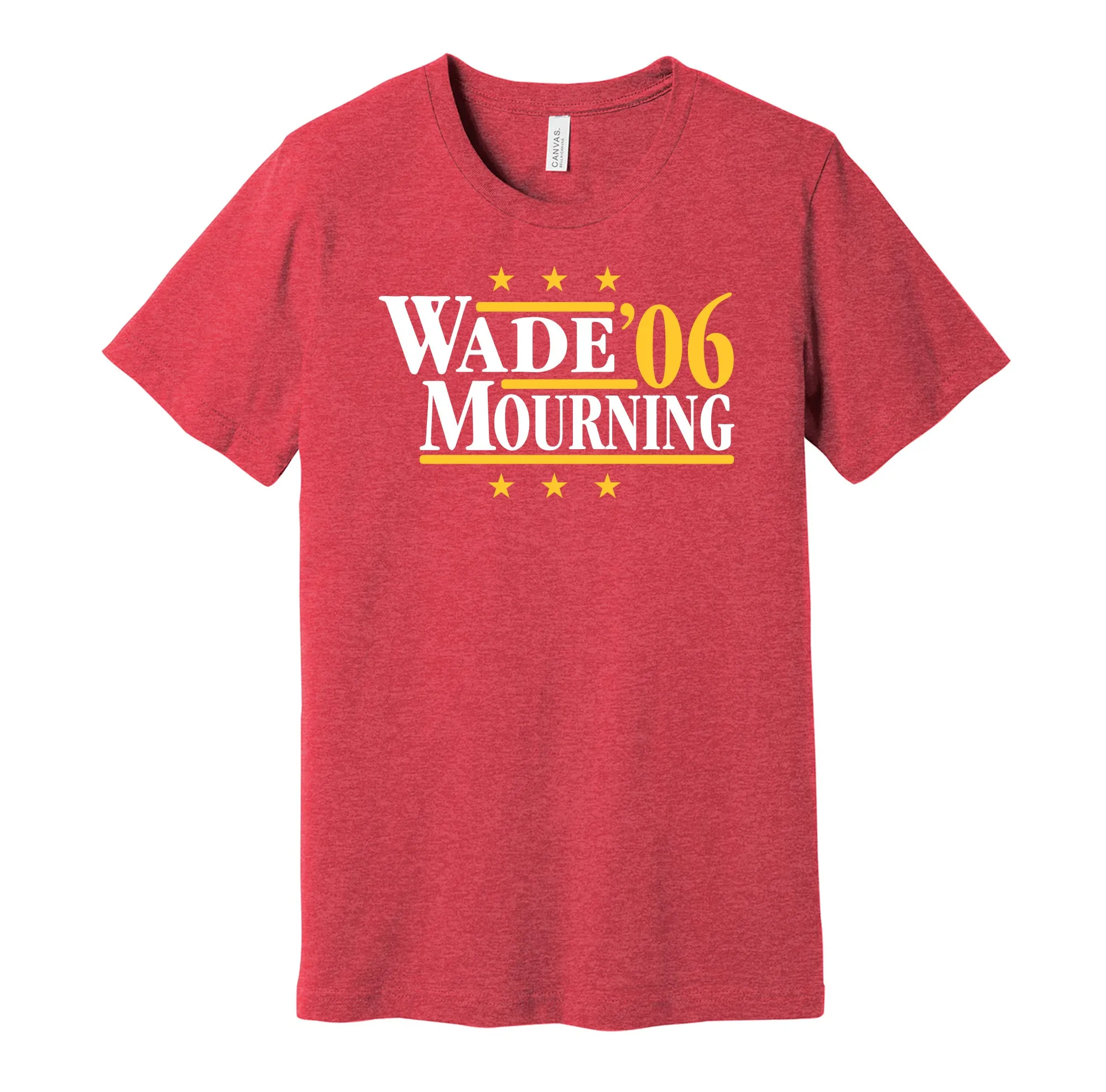 Wade & Mourning '06 - Miami Basketball Legends Political Campaign Parody T-Shirt - Hyper Than Hype Shirts